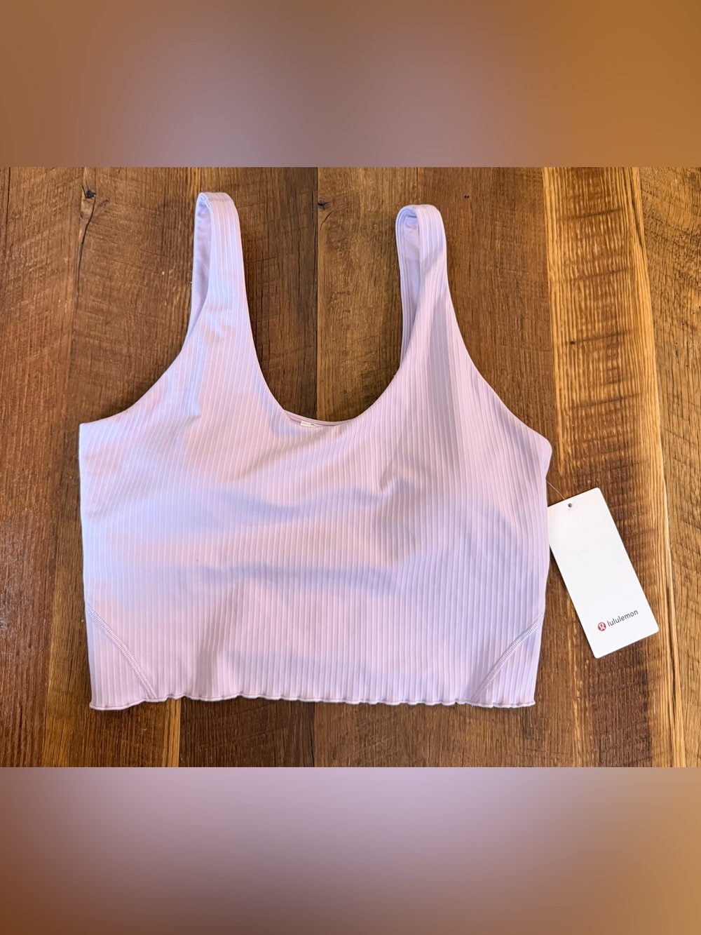NWT Lululemon Align Lettuce-Hem Tank Sz 12 B/C Cup in Lavender